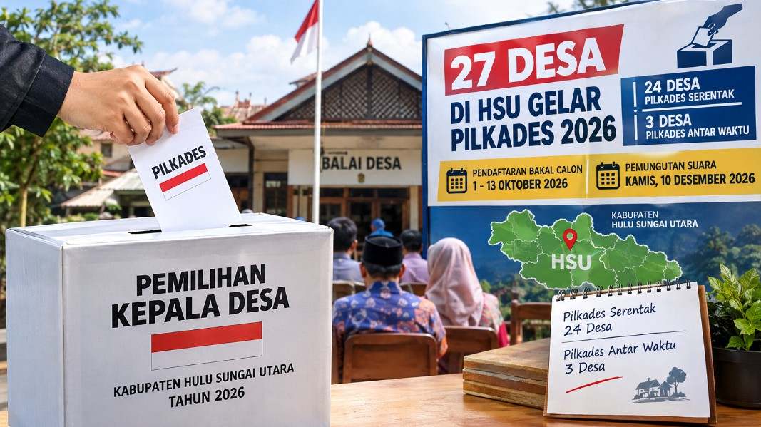 27 Desa di Hulu Sungai Utara Gelar Pilkades 2026, Pendaftaran Bakal Calon Dibuka 1-13 Oktober