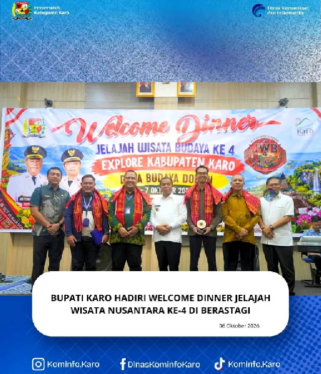 Bupati Karo Sambut Peserta Jelajah Wisata Nusantara Ke-4 di Berastagi, Dorong Paket Wisata Baru