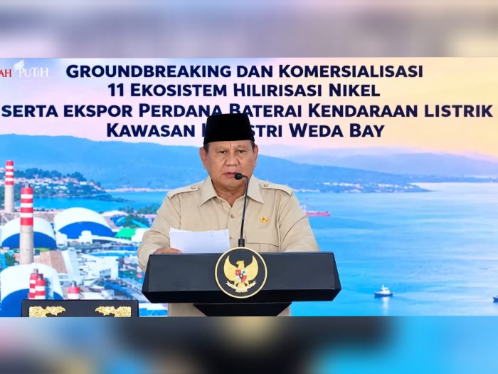 Presiden Prabowo Resmikan 11 Proyek Hilirisasi Rp180 Triliun di IWIP Halmahera Tengah, Ekspor Perdana Baterai EV Lepas