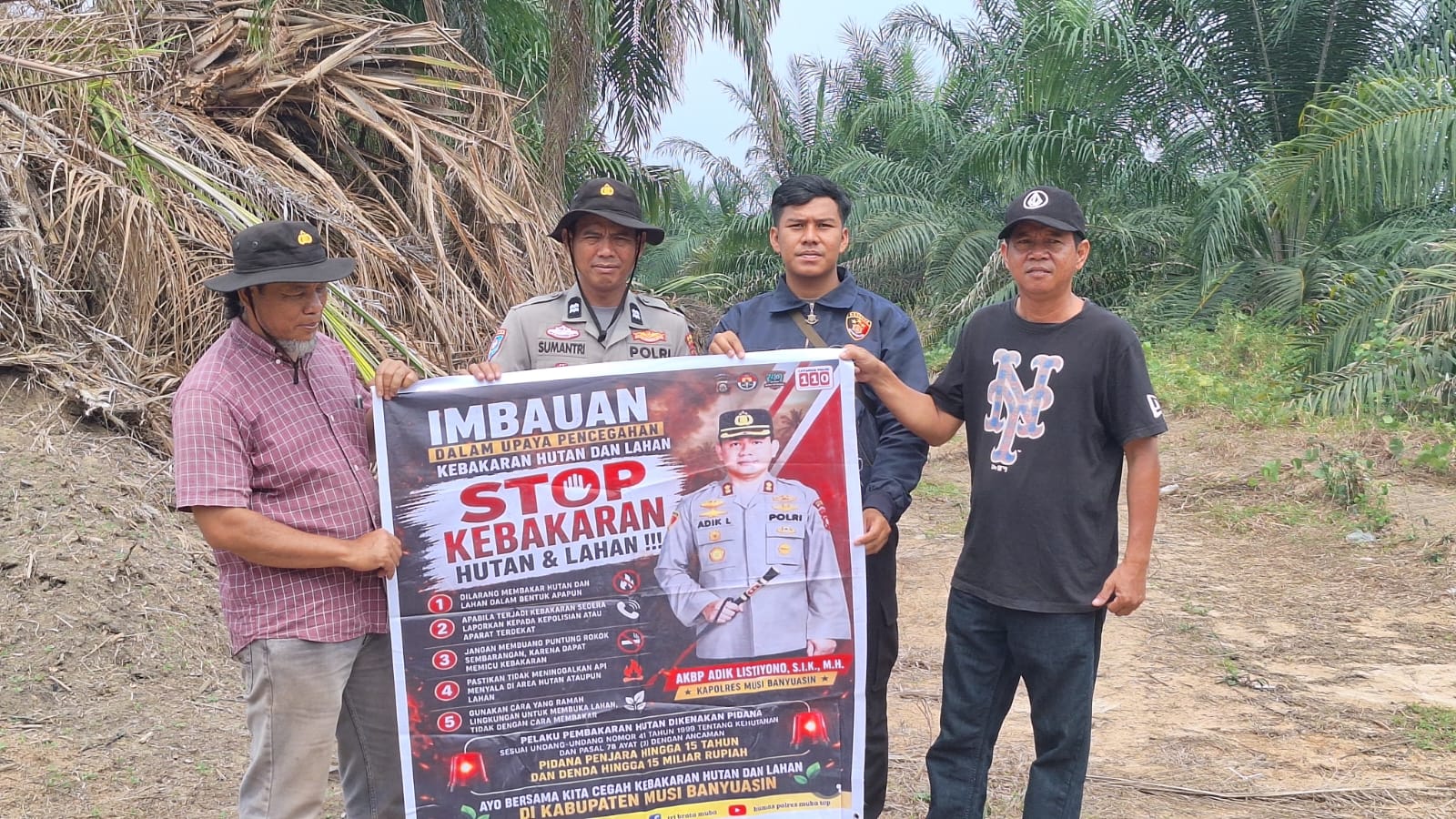 Polsek Plakat Tinggi Gencar Sosialisasi Cegah Karhutbunlah, Sasar Warga Desa Sukajaya