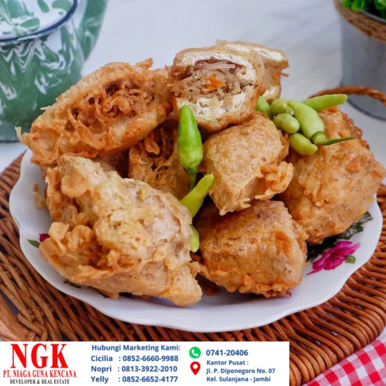 Resep Tahu Mercon Pedas Dower Khas Jambi, Isian Ayam dan 20 Cabai Rawit