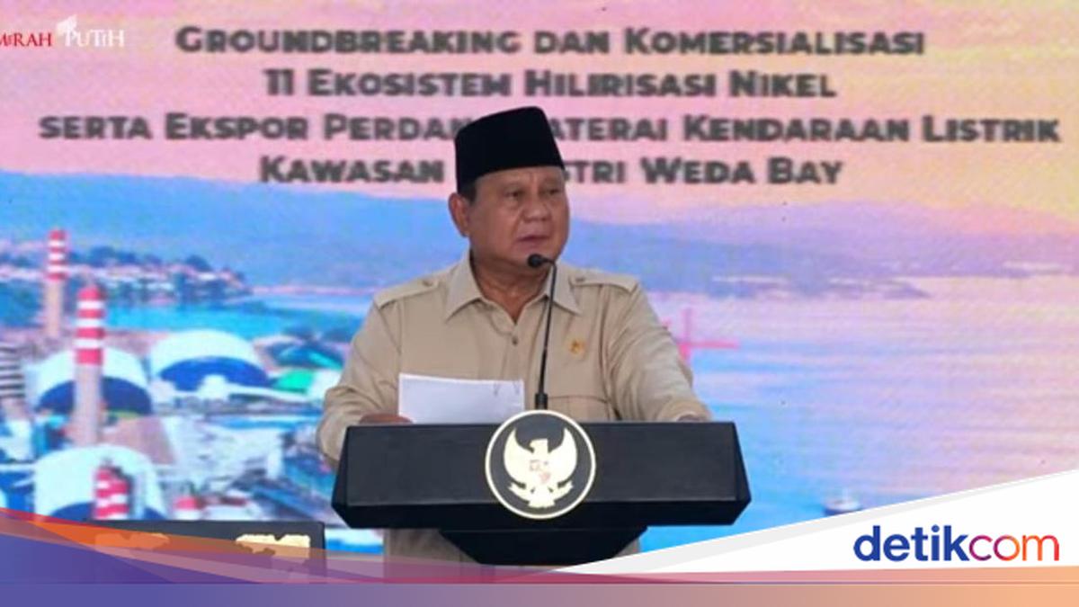 Presiden Prabowo Luncurkan Ekspor Perdana Baterai EV dan 11 Proyek Hilirisasi Rp 180 Triliun di Halmahera Tengah