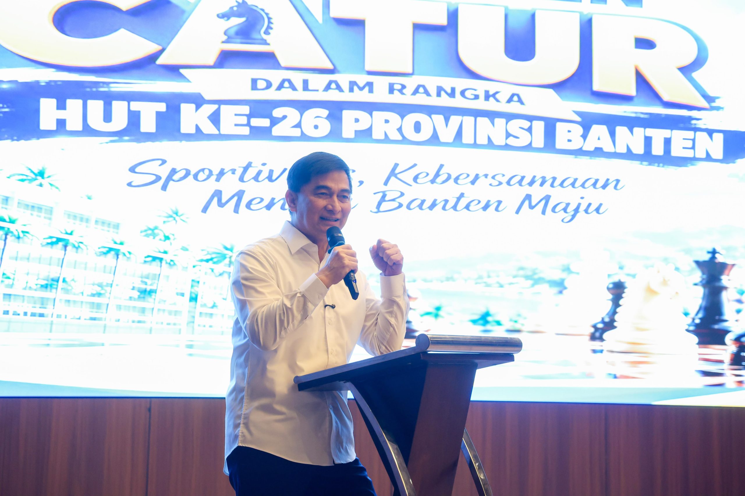 Wagub Banten Dimyati Sebut Catur Cerminan Kerja Birokrasi di HUT ke-26 Provinsi
