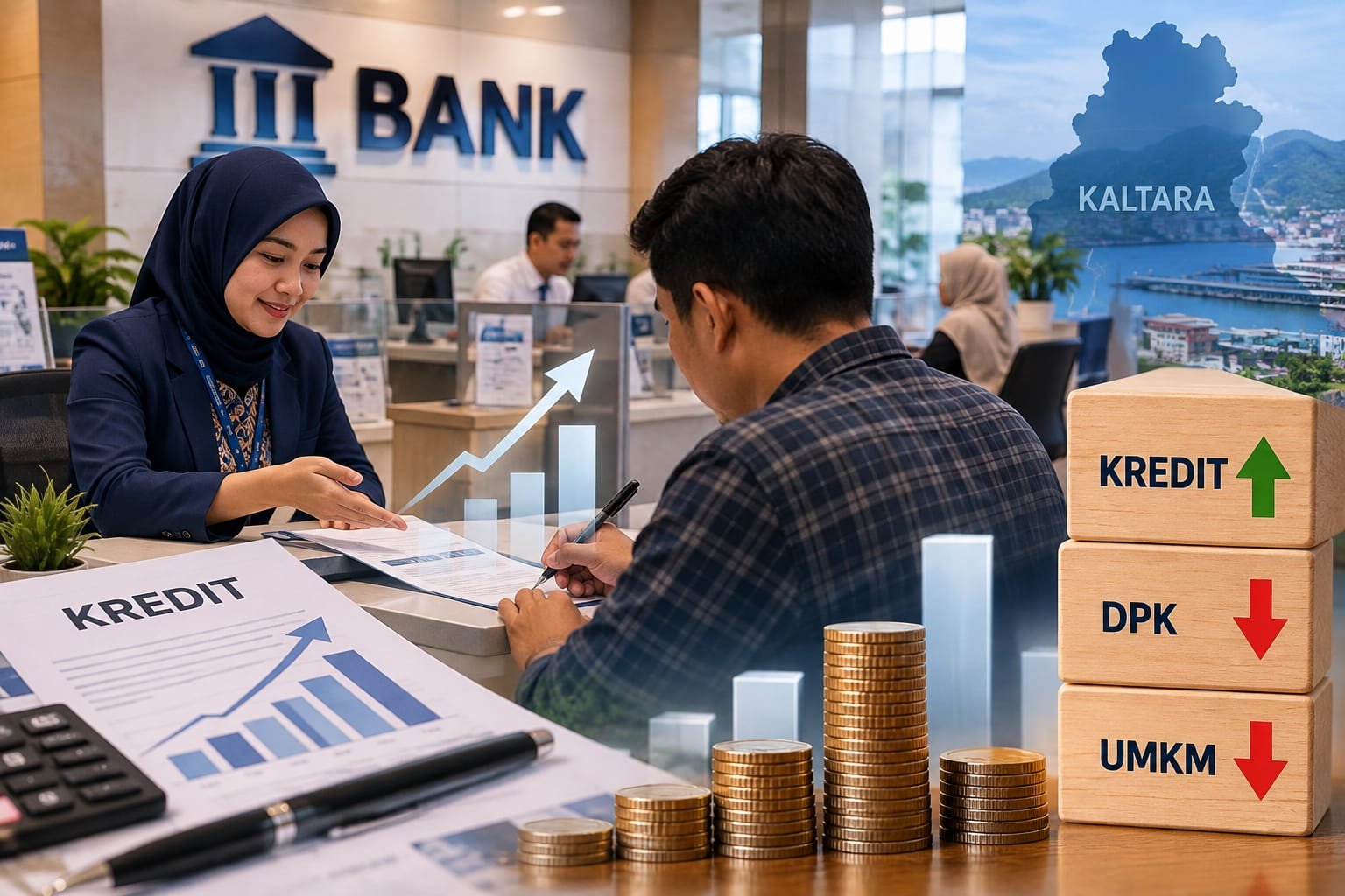Kredit Bank di Kaltara Melonjak 54,12 Persen hingga Agustus 2026, DPK Justru Menyusut 9,06 Persen