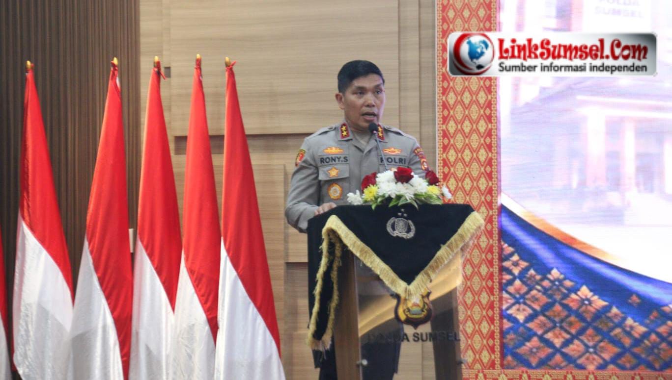 Kapolda Sumsel Rony Samtana Pimpin Kenal Pamit 10 Pejabat Utama dan Kapolres Jajaran