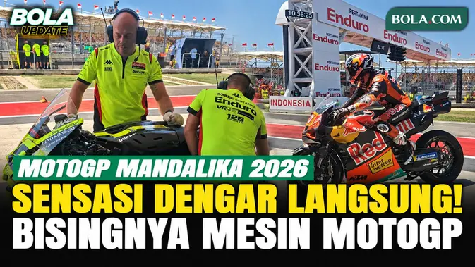 Suara Mesin MotoGP di Sirkuit Mandalika Terekam Langsung, Sebising Apa