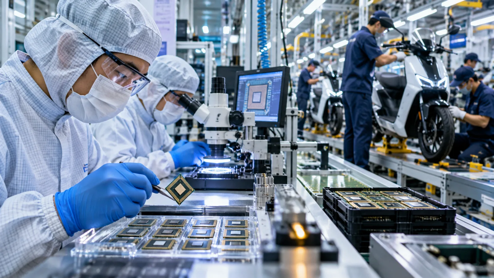 LEN Industri Siapkan Produksi Chip untuk Motor Listrik Nasional