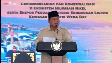 Prabowo Resmikan Ekspor Perdana Baterai EV dari IWIP Maluku Utara