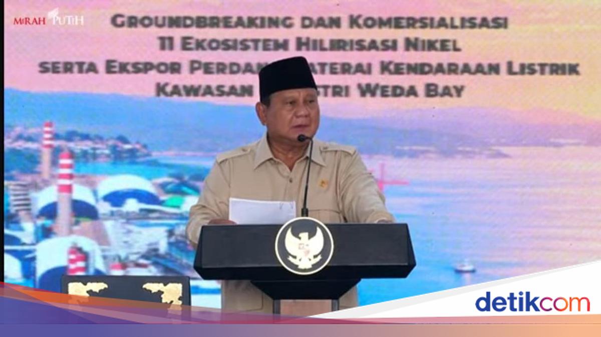 Prabowo Resmikan Ekspor Perdana Baterai Kendaraan Listrik dari IWIP