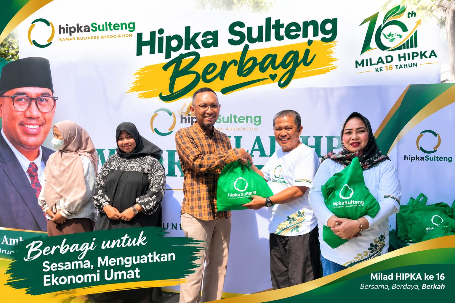 HIPKA Sulteng Salurkan Sembako ke 4 Panti Asuhan dan Mahasiswa Perantau di Palu
