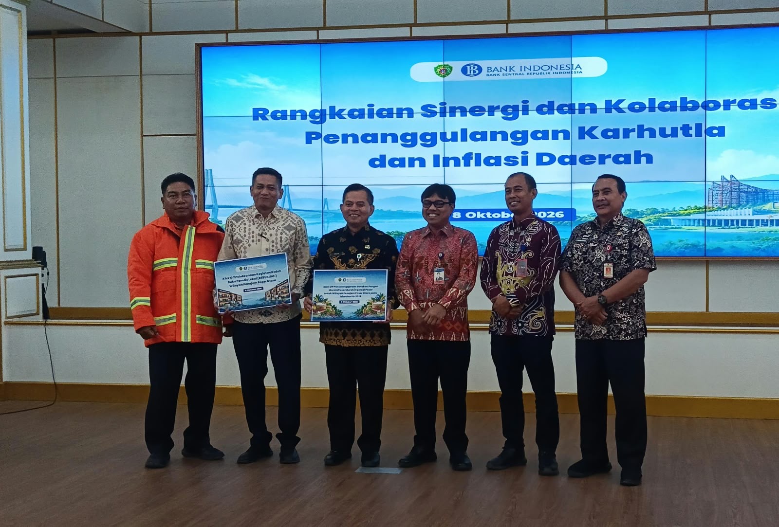 Pemkab PPU dan BI Gelar Operasi Pasar Triwulan IV 2026, Serahkan Bantuan Karhutla ke BPBD