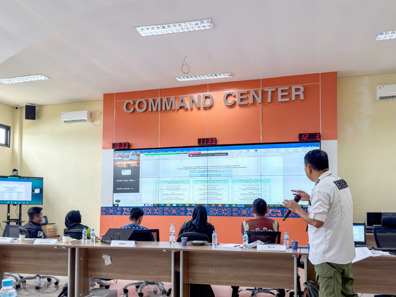 BPBD Kaltara Uji Rencana Kontinjensi Karhutla dan Banjir Lewat Simulasi Ruang di Tanjung Selor