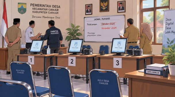 Pilkades 47 Desa di Cianjur Mundur ke November 2026, 160 Calon Tunggu Perbup Baru