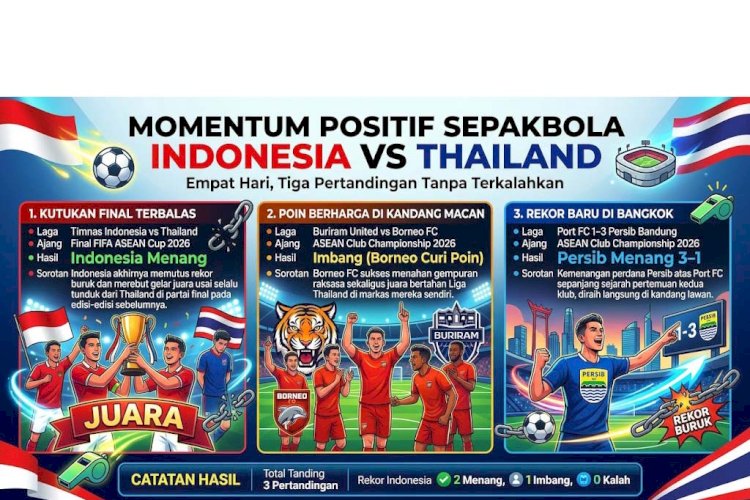 Indonesia Sapu Bersih Thailand: Timnas Juara, Borneo FC dan Persib Ikut Unjuk Gigi