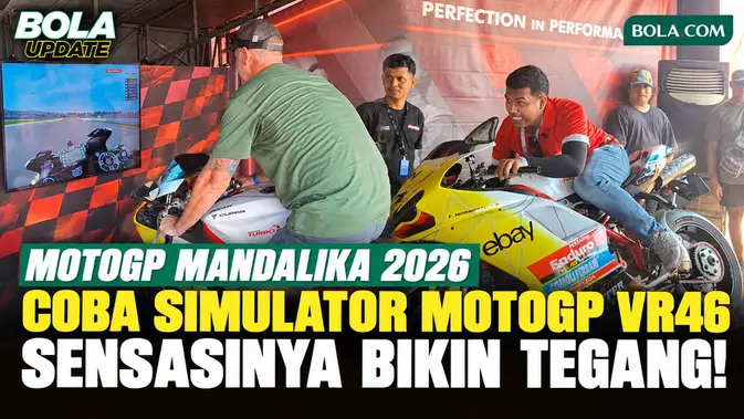 Sensasi Coba Simulator MotoGP VR46 di Mandalika, Serasa Jadi Pembalap Asli
