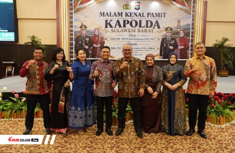 Danrem 142/Tatag Hadiri Malam Kenal Pamit Kapolda Sulbar, Perkuat Sinergitas TNI-Polri di Mamuju