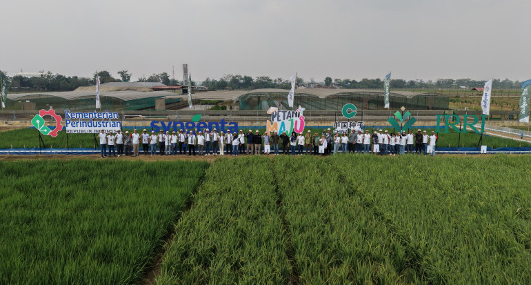 Syngenta Gelar Rice Innovation Day, Pamerkan Drone Pertanian dan Varietas NK Ningrat