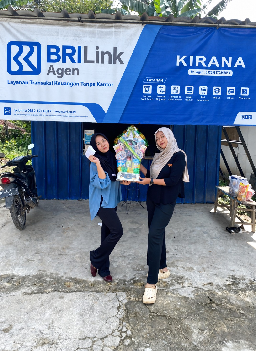 BRI Perluas Inklusi Keuangan di Natar Lampung Selatan, BRILink Agen Kirana Tembus 2.000 Transaksi per Bulan