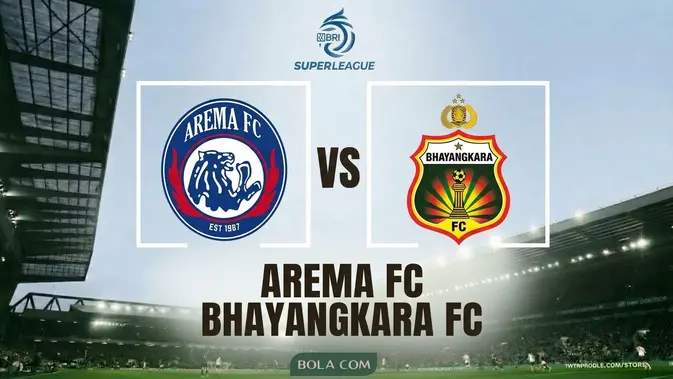 Link Live Streaming Arema FC Vs Bhayangkara FC di BRI Super League