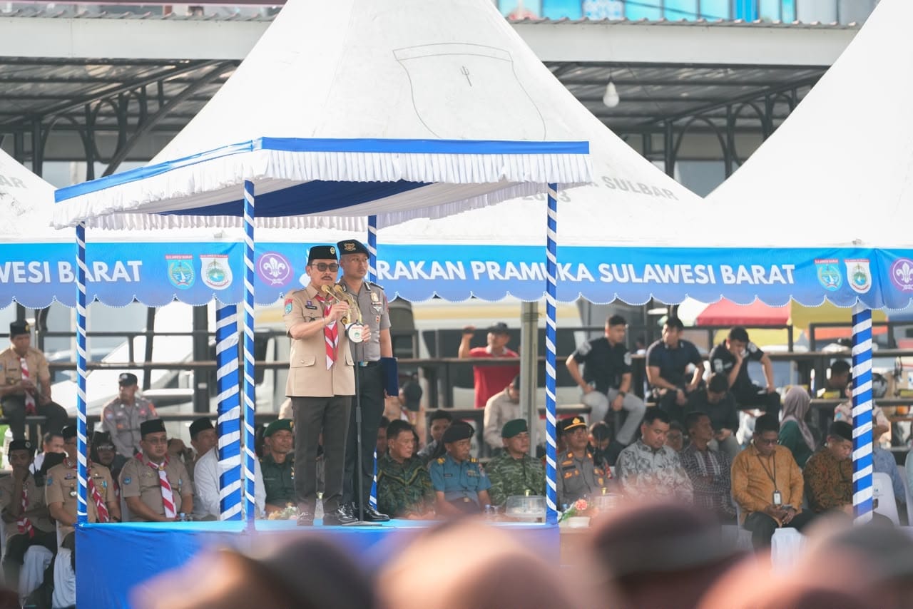 Gubernur Sulbar Buka Apel Besar Pramuka ke-65 di Mamuju, Minta Kwarda Bergerak Aktif hingga Tingkat Kwaran