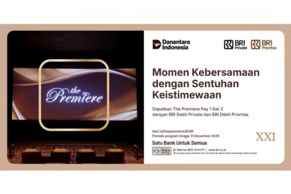 BRI Hadirkan Promo Beli 1 Gratis 2 Tiket The Premiere Cinema XXI