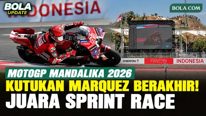 Marc Marquez Juara Sprint Race MotoGP Mandalika 2026, Akhiri Kutukan