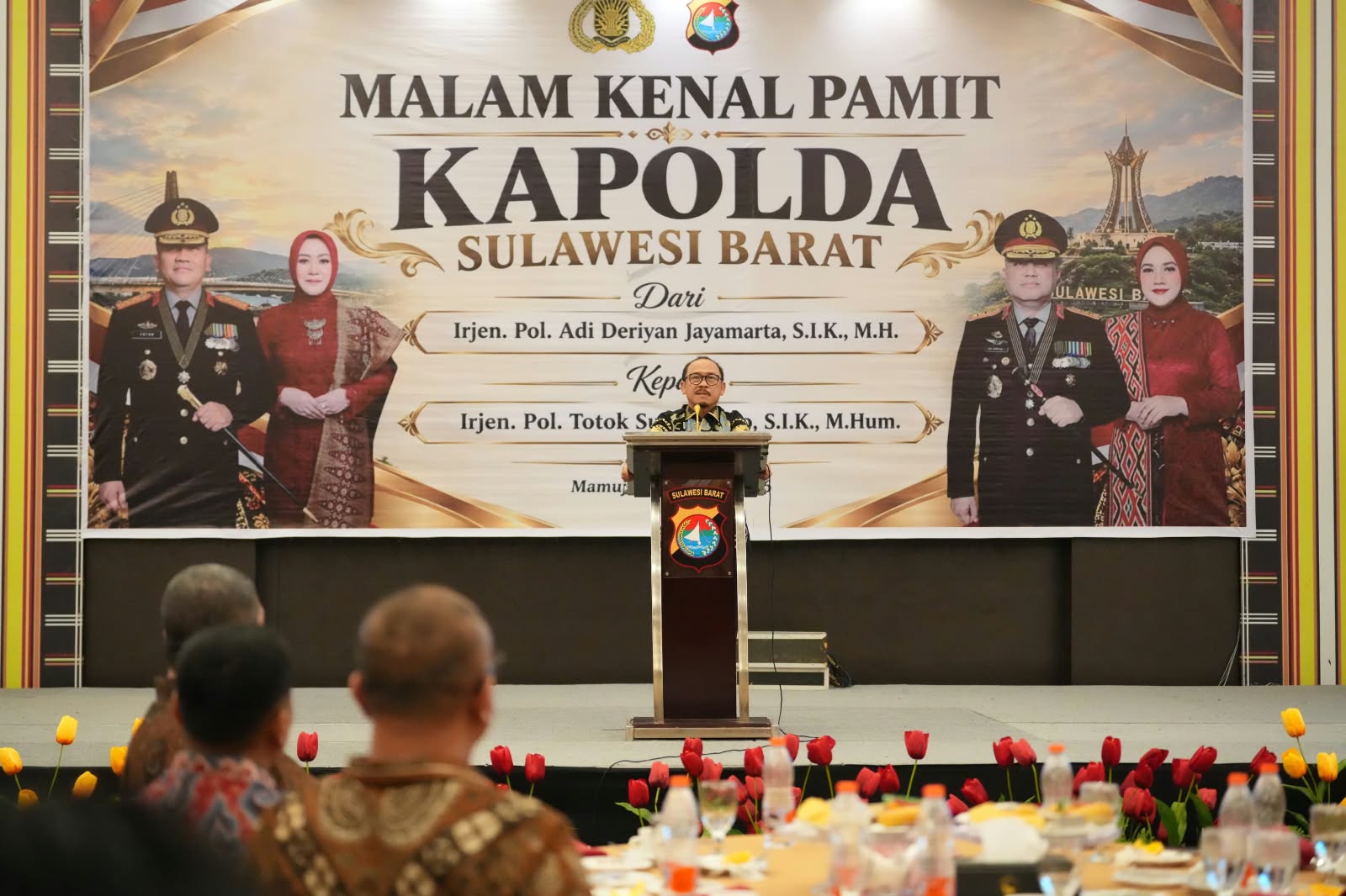 Gubernur Sulbar Suhardi Duka Sambut Kapolda Baru, Harap Sinergi Pemprov dan Polda Makin Kuat