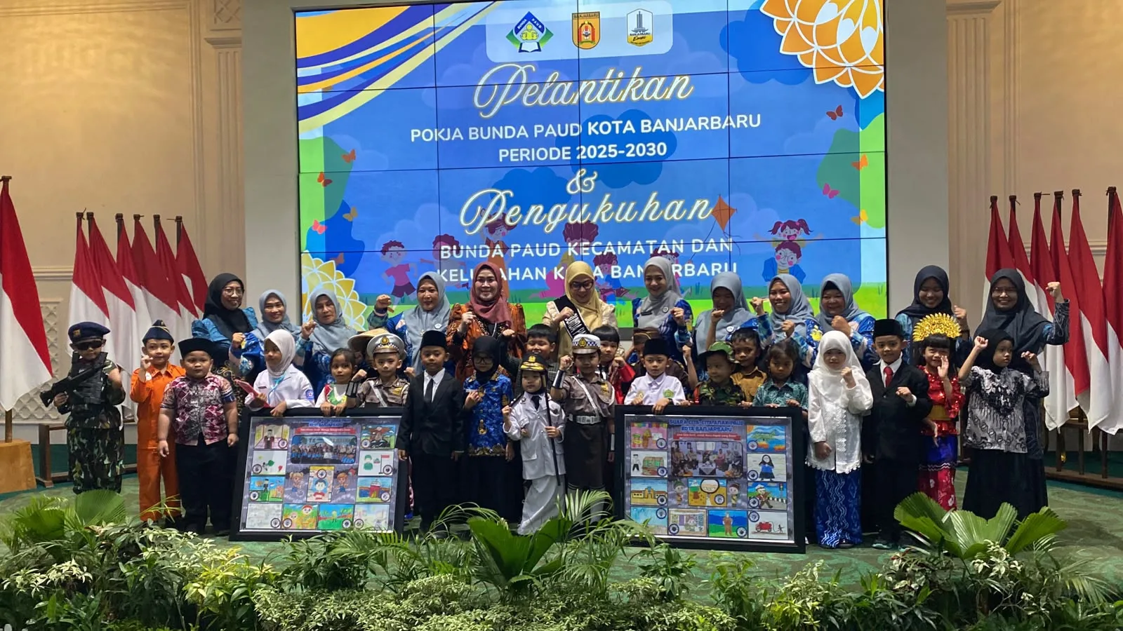 Wali Kota Banjarbaru Lantik Pokja dan Bunda PAUD 20 Kecamatan-Kelurahan, Targetkan Sekolah Ramah Anak