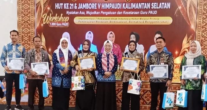 HUT ke-21 HIMPAUDI Kalsel di Hulu Sungai Selatan, HST Juara Umum Jambore V dan Kesejahteraan Guru PAUD Jadi Agenda Utama