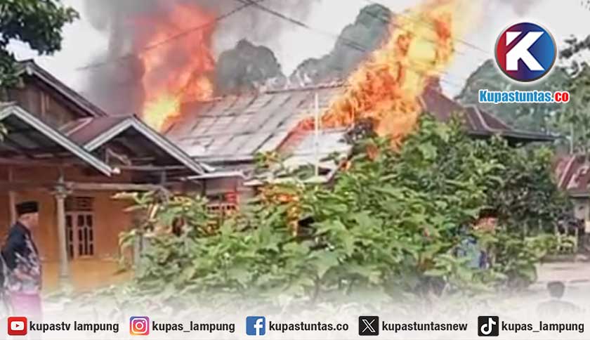 Kebakaran Rumah di Pekon Balak Lampung Barat, Kerugian Ditaksir Rp350 Juta