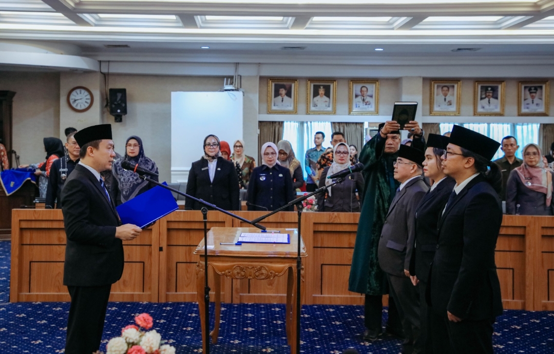 Sekdaprov Lampung Marindo Kurniawan Lantik 3 Pejabat, Imam Ghozali Jadi Staf Ahli Gubernur