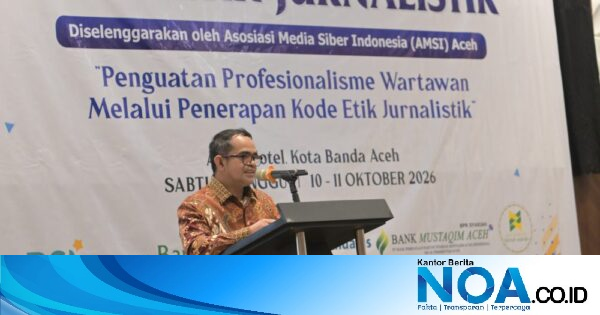 AMSI Aceh Latih 40 Jurnalis soal Kode Etik, Plt Sekda Taufik Ingatkan Akurasi di Tengah Deras Informasi
