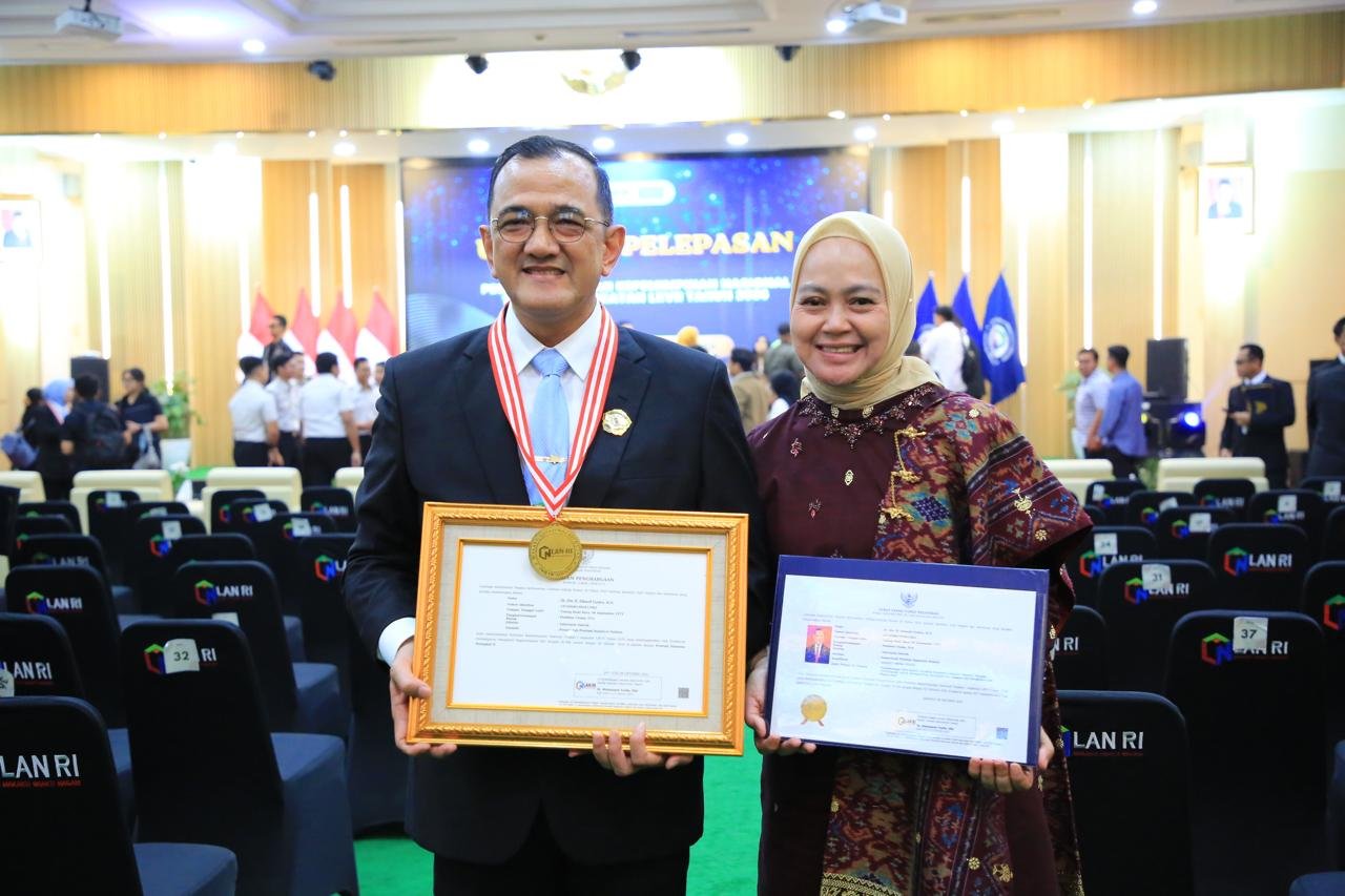 Sekda Sumsel Edward Candra Raih Peringkat 2 Terbaik Nasional PKN LAN RI, Satu-satunya Pejabat Pemprov di Lima Besar