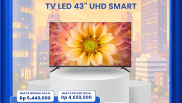 Transmart Full Day Sale 11 Oktober 2026 Diskon LED TV 43 Inch hingga 70%