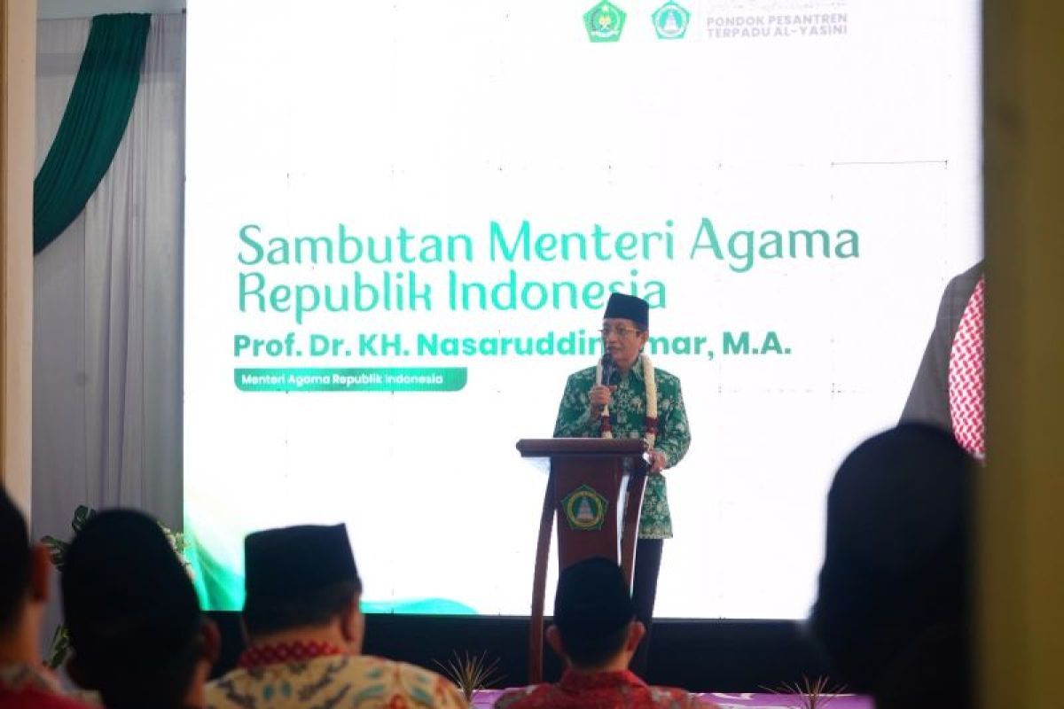 Menag Nasaruddin Umar Dorong Kemandirian Pesantren lewat Koperasi dan Unit Usaha Produktif