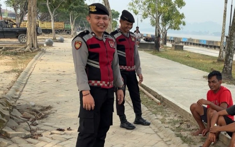Sat Samapta Polresta Bulungan Patroli Dialogis di Tanjung Selor, Sosialisasikan Call Center 110