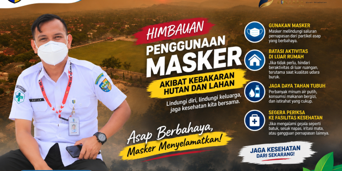 Dinkes Bolmut Imbau Warga Pakai Masker Saat Asap Kebakaran Hutan Selimuti Udara