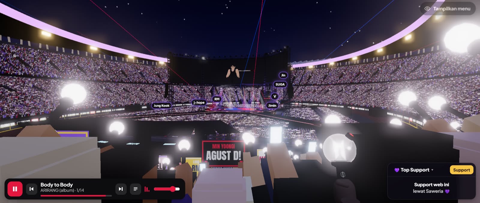 Simulasi 3D Seat View Konser BTS di GBK Bisa Dicoba ARMY Indonesia