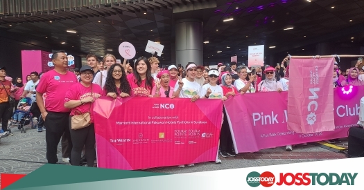 Sheraton Surabaya Gelar Pink Morning Club, Ribuan Peserta Jalan Sehat Kampanye Kanker Payudara