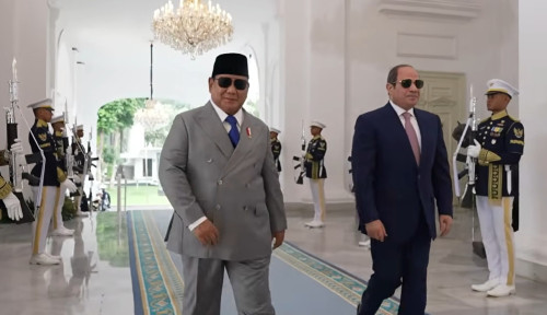 El-Sisi Tiba di Istana Negara, Prabowo Sambut dengan Pasukan Berkuda