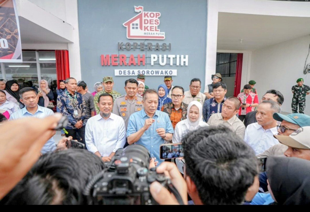 Gubernur Sulsel dan Menkop Tinjau Koperasi Merah Putih di Sorowako, 70 Persen Produk dari UMKM Lokal