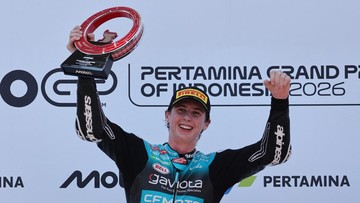 Maximo Quiles Juara Moto3 Mandalika 2026, Veda Ega Pratama Curi Pujian