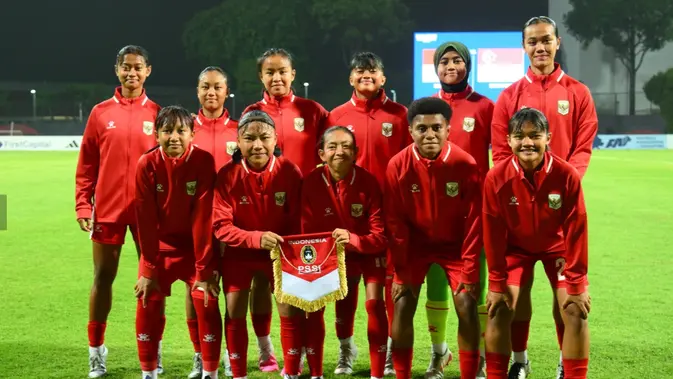 Timnas Indonesia Putri U-17 Lolos ke Piala Asia 2027 Usai Hancurkan Singapura 5-0