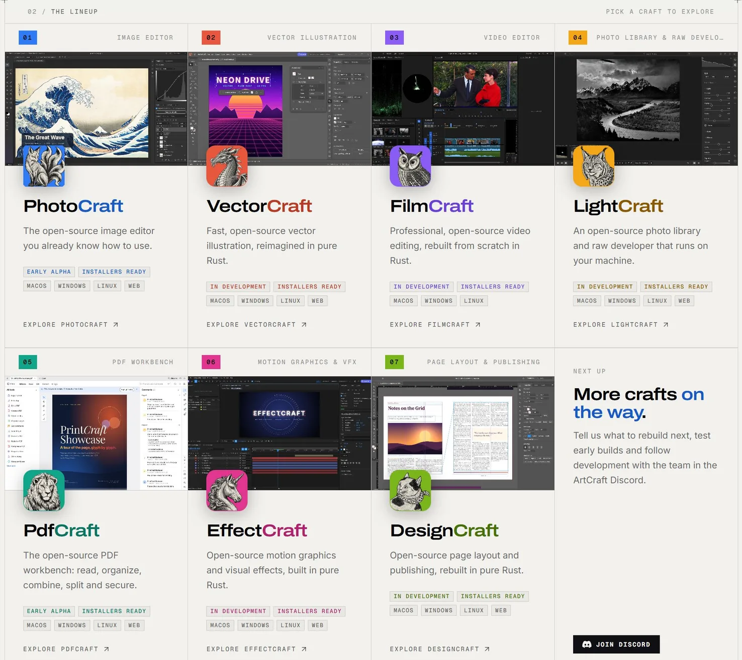 ArtCraft Rilis Kloningan Gratis Photoshop hingga Premiere, Open-Source