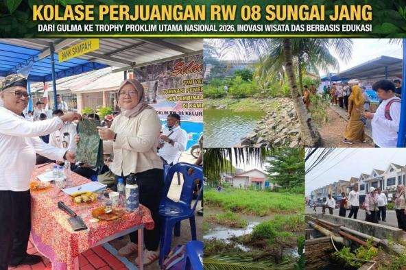 Proklim RW 08 Sungai Jang Tanjungpinang Masuk 7 Besar Nasional, Kolam Retensi Kumuh Kini Jadi Kampung Wisata DAS