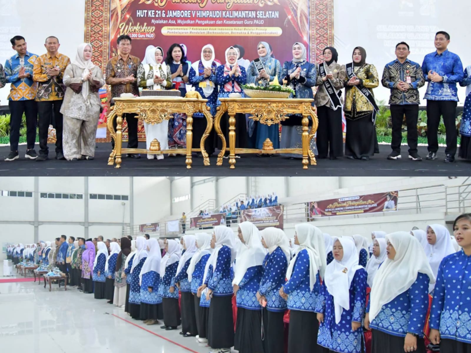 HSS Tuan Rumah HUT ke-21 HIMPAUDI, 1.000 Guru PAUD se-Kalsel Ikut Workshop di Kandangan