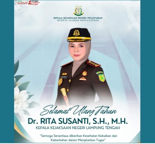 Sosok Dr Rita Susanti, Kajari Lampung Tengah yang Ultah 10 Oktober, Pernah Sapu Bersih Penghargaan di Beltim
