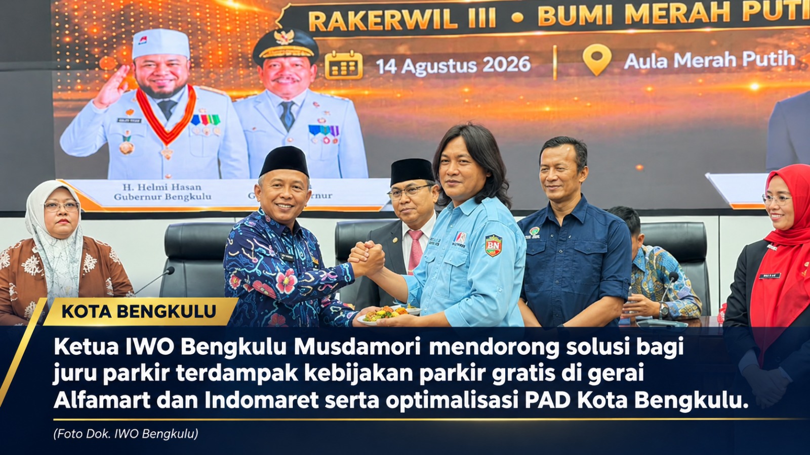 IWO Bengkulu Minta Pemkot, Alfamart, dan Indomaret Duduk Satu Meja Bahas Nasib 350 Juru Parkir