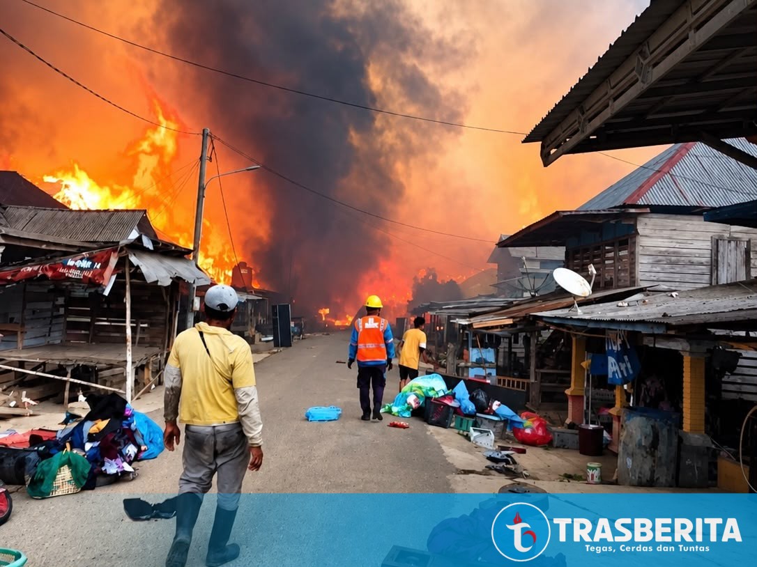 Kebakaran di Dusun Serdang Bangka Selatan, PLN Amankan Jaringan Listrik Sebelum Pasokan Dipulihkan