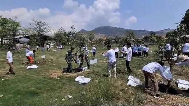 100 Bibit Pohon Ditanam di Pesisir Bojonegara Serang, Warga Diminta Rawat hingga Tumbuh Besar